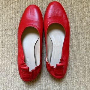Everlane Original Day Flat - Cherry Red - 8.5